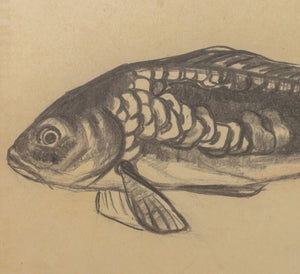 Gaston Suisse "Carpes Ceur" Crayon on Paper (9779288703283)