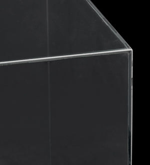 Mid-Century Modern Glass Cube Side Table (9769940648243)