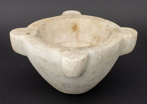 French White Marble Mortar, 18th C. (9779302367539)