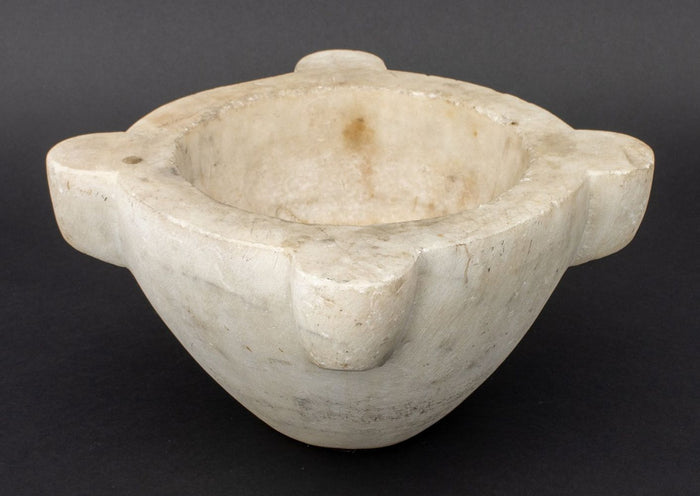 French White Marble Mortar, 18th C.