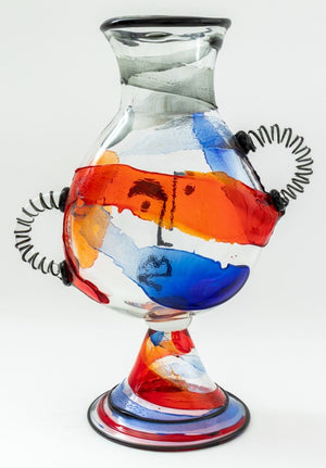 Mario Badioli "Hommage to Picasso" Art Glass Vase (9767108411699)