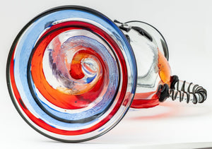 Mario Badioli "Hommage to Picasso" Art Glass Vase (9767108411699)