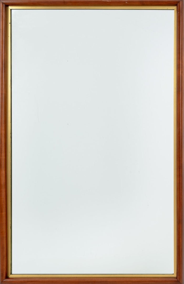 Modern Mahogany Wall Mirror