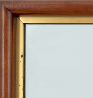 Modern Mahogany Wall Mirror (9804779618611)