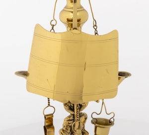 Italian Brass Lucerne Oil Lamps, Pair (9842662342963)