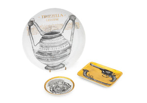 Fornasetti Porcelain Tableware, 3 Pcs.