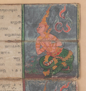 Thai Illuminated Manuscript Leaves, 19th C. (9775748153651)