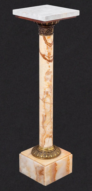 French Gilt Metal Mounted Onyx Pedestal (9808374464819)