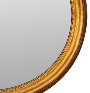 Neoclassical Style Oval Giltwood Mirror (9770047242547)