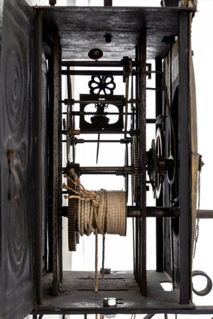 French Comtoise Iron and Brass Clock (9894475071795)