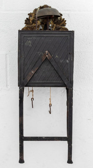 French Comtoise Iron and Brass Clock (9894475071795)