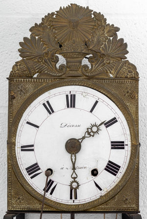 French Comtoise Iron and Brass Clock (9894475071795)
