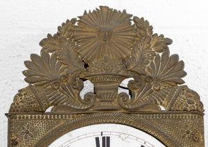 French Comtoise Iron and Brass Clock (9894475071795)