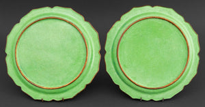 Chinese Floral Motif Enameled Plates, Pair (9843498615091)