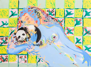 Eva Bouzard-Hui "Panda Love" Mixed Media (9896541913395)