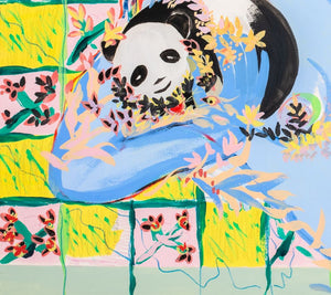 Eva Bouzard-Hui "Panda Love" Mixed Media (9896541913395)
