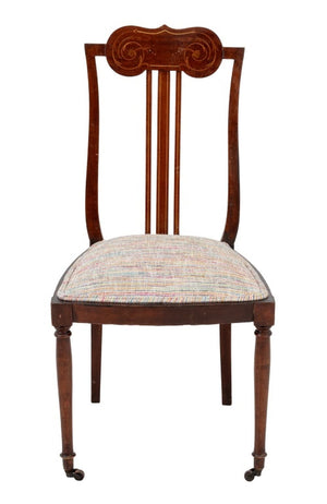 American Marquetry Walnut Side Chair, ca. 1890 (9808436691251)