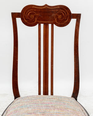 American Marquetry Walnut Side Chair, ca. 1890 (9808436691251)