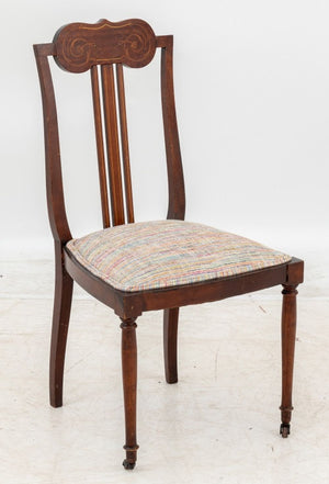 American Marquetry Walnut Side Chair, ca. 1890 (9808436691251)