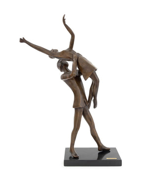 Tanya Poust Dancing Couple Patinated Bronze