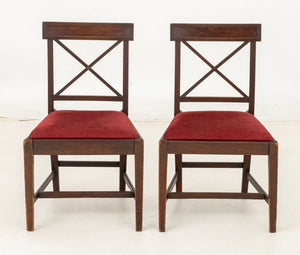 Georgian Mahogany Dining Chairs, Pair (9894798459187)