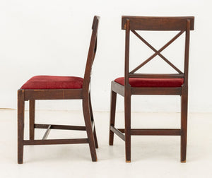 Georgian Mahogany Dining Chairs, Pair (9894798459187)