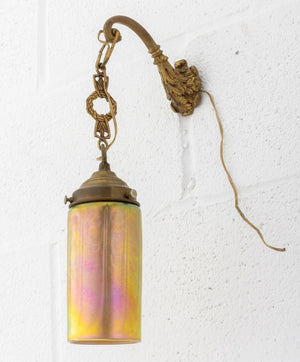 Empire Style Gilt Metal Hanging Wall Light (9790427857203)