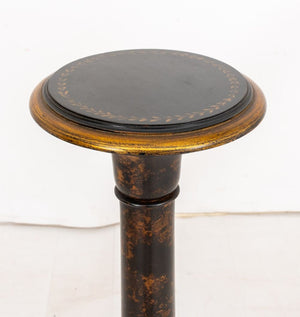 Black Japanned and Parcel Gilt Pedestal (9856003932467)