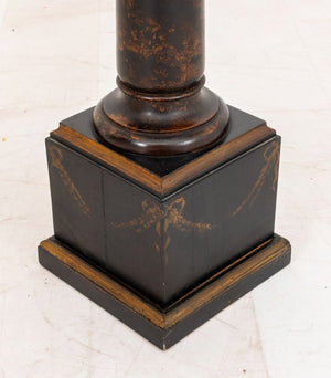 Black Japanned and Parcel Gilt Pedestal (9856003932467)