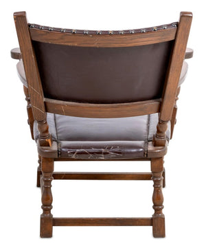 Charles II Style Oak Armchair (9769943367987)