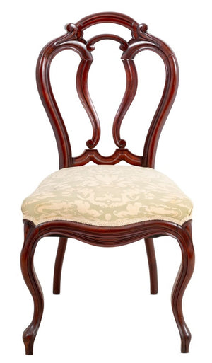 Victorian Walnut Balloon Back Chair, 19th C. (9769949135155)
