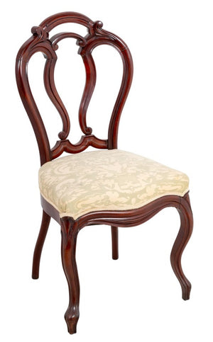 Victorian Walnut Balloon Back Chair, 19th C. (9769949135155)
