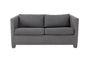Gray Wool Blend Upholstered Sleeper Sofa