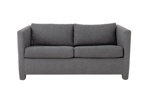 Gray Wool Blend Upholstered Sleeper Sofa