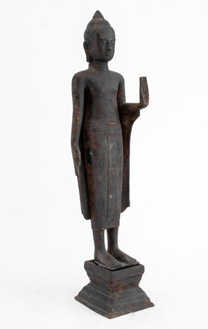 Southeast Asian Standing Buddha Bronze Sculpture (9775768633651)