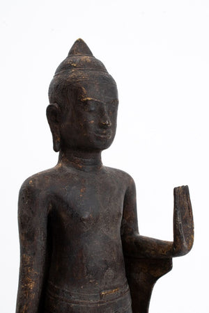 Southeast Asian Standing Buddha Bronze Sculpture (9775768633651)