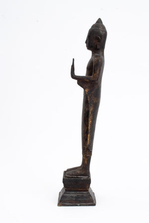 Southeast Asian Standing Buddha Bronze Sculpture (9775768633651)
