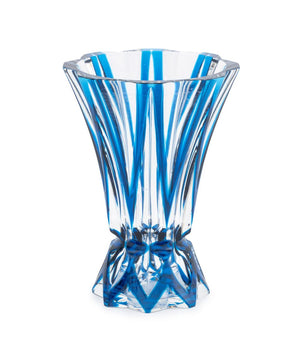 St. Louis Blue Cut Crystal Vase