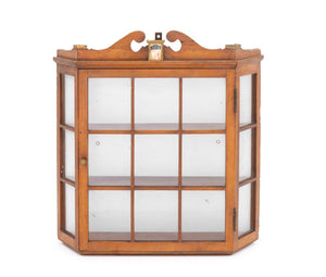 American Federal Style Pine Display Cabinet
