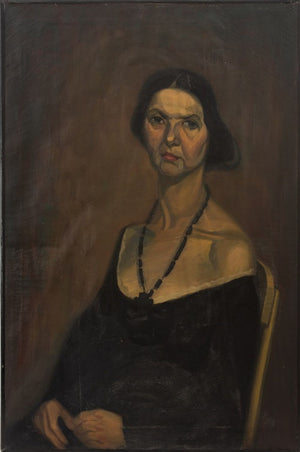 Onouchi Hisa Portrait of a Woman Oil on Canvas (9770048160051)