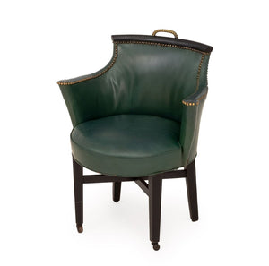 Regency Style Upholstered Ebonized Armchair