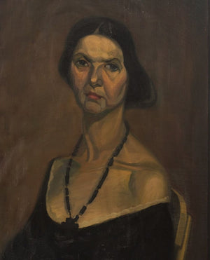 Onouchi Hisa Portrait of a Woman Oil on Canvas (9770048160051)