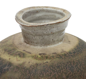 Signed Studio Art Pottery Drip Glaze Vase (9752175116595)