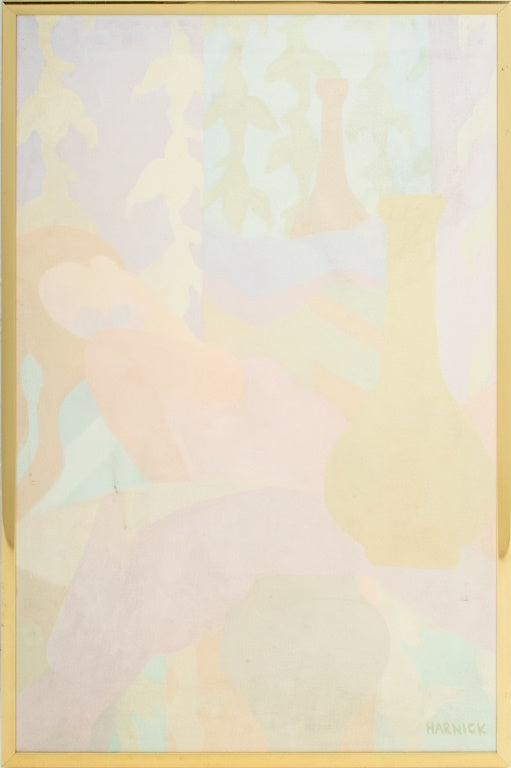 Margery Harnick Abstract Figural Oil on Canvas