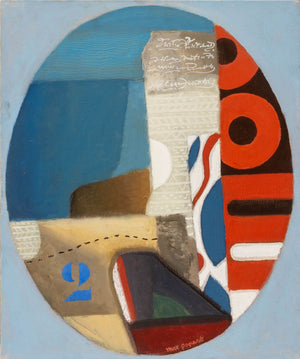 Max Papart "Blue No. 2" Oil on Canvas