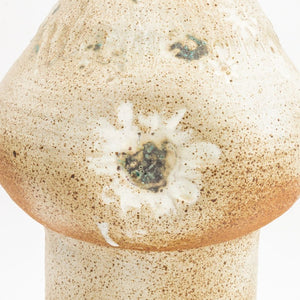 Mid-Century Modern Floral Motif Stoneware Vase (9752184095027)
