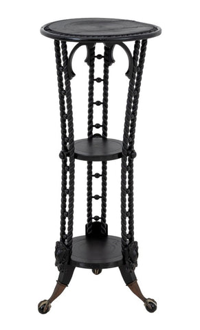 American Painted Wood & Composition Pedestal