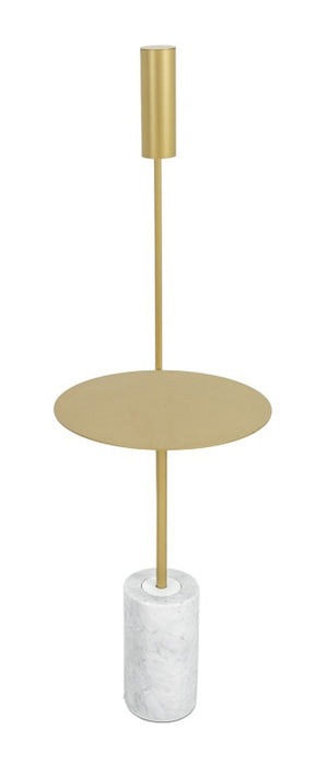 Pasteur Gilt Metal Pedestal Floor Lamp (9770023518515)