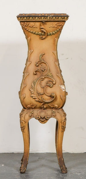 Louis XV Style Paint-Decorated Pedestal (9808472834355)