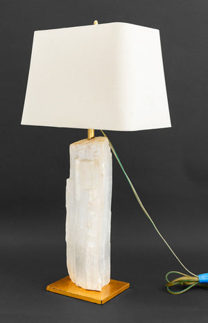 Modern Selenite Crystal Lamp (9894845382963)